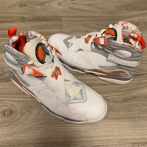 Jordan 8 Retro Stealth Orange Blaze Size 12
